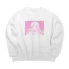 夢幻めろの公式ショップのきょとん顔ビッグシルエットスウェット【夢幻めろ】 Big Crew Neck Sweatshirt