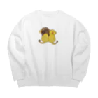 Reezooのライオンカップル@Reezoo Big Crew Neck Sweatshirt