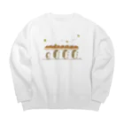 なみはりねずみのパンを運ぶよ Big Crew Neck Sweatshirt