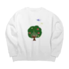 気ままに創作　よろず堂のきととり Big Crew Neck Sweatshirt