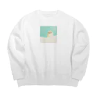 misomaru311のパステルみそ丸くん Big Crew Neck Sweatshirt