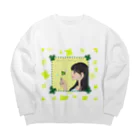 Ｍ✧Ｌｏｖｅｌｏ（エム・ラヴロ）の今日はいい日だ♪ Big Crew Neck Sweatshirt