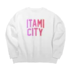 JIMOTOE Wear Local Japanの伊丹市 ITAMI CITY Big Crew Neck Sweatshirt