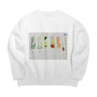 さきちゃんのおみせのこくごのテスト Big Crew Neck Sweatshirt