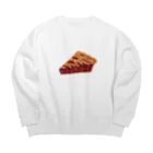 たべもの屋さんのCherry pie Big Crew Neck Sweatshirt