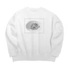 ぼけなすび（まなななななな）の漫画背景風パスタ Big Crew Neck Sweatshirt