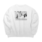 ぼけなすび（まなななななな）の漫画背景風イラスト Big Crew Neck Sweatshirt