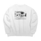 ぼけなすび（まなななななな）の漫画背景風イラスト Big Crew Neck Sweatshirt