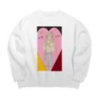 ひよこ工房のkoria in love Big Crew Neck Sweatshirt