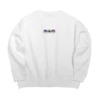 不安全ぴんのみずいわずきかず Big Crew Neck Sweatshirt