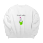 NIY* CHのじゅてーむ。桜餅ver Big Crew Neck Sweatshirt