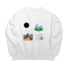 UDONNのWake up Big Crew Neck Sweatshirt