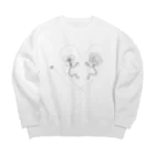 take my handのtea time Big Crew Neck Sweatshirt