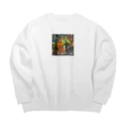 T_Art_Worksの夜の森林 Big Crew Neck Sweatshirt