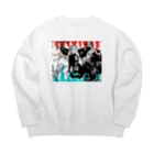 Never Bad Endの蜜と蝶 Big Crew Neck Sweatshirt