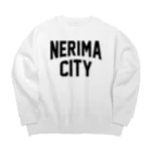 JIMOTO Wear Local Japanの練馬区 NERIMA CITY ロゴブラック Big Crew Neck Sweatshirt