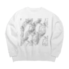 mendakoshopの微生物 Big Crew Neck Sweatshirt