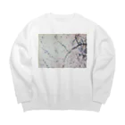 seki_junkoのドット桜モチーフ Big Crew Neck Sweatshirt