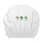 カレイドスコオプのうみのいきもの(うつぼブラザーズ) Big Crew Neck Sweatshirt