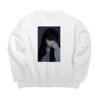 やとかshopの「 暗ヤミ 」 やとか Big Crew Neck Sweatshirt