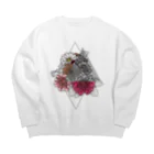 cornのFlower myk Big Crew Neck Sweatshirt