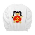 Densetsu-Kaito-Hの女金（除菌）太郎 Big Crew Neck Sweatshirt