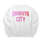 JIMOTO Wear Local Japanの渋谷区 SHIBUYA WARD ロゴピンク ビッグシルエットスウェット