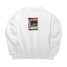 ユミ絵画のウサギさんです。 Big Crew Neck Sweatshirt