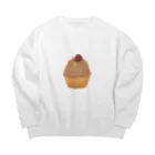 いくら丼のモンブランケーキ Big Crew Neck Sweatshirt