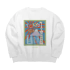 Taco NakagukiのThe city of Tokyo  Big Crew Neck Sweatshirt