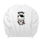 ラクガキメイトのウシ君　改 Big Crew Neck Sweatshirt