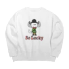 Horn_s-DogのSo Lucky Big Crew Neck Sweatshirt