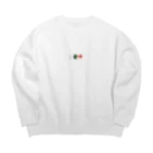 oceanviewviewの三元牌「素碧紅」 Big Crew Neck Sweatshirt