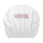 rilybiiのTulip field pink Big Crew Neck Sweatshirt