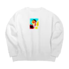 #カルペディエムのNot Job Hunting (スーツは着ない) Big Crew Neck Sweatshirt