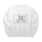 夏がーる５UMMERのそうこのサカ女 Big Crew Neck Sweatshirt