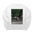 mirichan23の奈良公園の鹿さん Big Crew Neck Sweatshirt