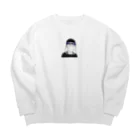 さかさまショップのもひもひくん Big Crew Neck Sweatshirt