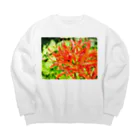 君乃みき@公式グッズショップのふらわー０４ Big Crew Neck Sweatshirt