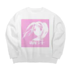 萌汁のmoejiru lo-fi Big Crew Neck Sweatshirt