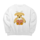 Ellen_Brandingのえほん大好きやぎのゆらりい Big Crew Neck Sweatshirt