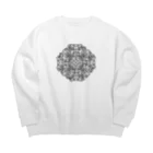 T3.（ティースリー）の幾何学模様シリーズ Big Crew Neck Sweatshirt
