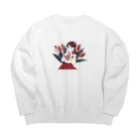 沙糖5㌘のLove letter  Big Crew Neck Sweatshirt