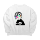 pooの眼精疲労 Big Crew Neck Sweatshirt