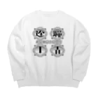 三文浄土のれんせいとじょう Big Crew Neck Sweatshirt