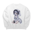 纈珠✝︎の拾ってくれてもいいんですよ(雪あり透過) Big Crew Neck Sweatshirt