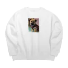 yasu-sの小梅ちゃん Big Crew Neck Sweatshirt