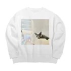 kazu1109hのrussian_Ana Big Crew Neck Sweatshirt