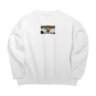 山内さんの子供たちのワンコのムサシ Big Crew Neck Sweatshirt