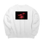 420iloveyouの紅花 Big Crew Neck Sweatshirt